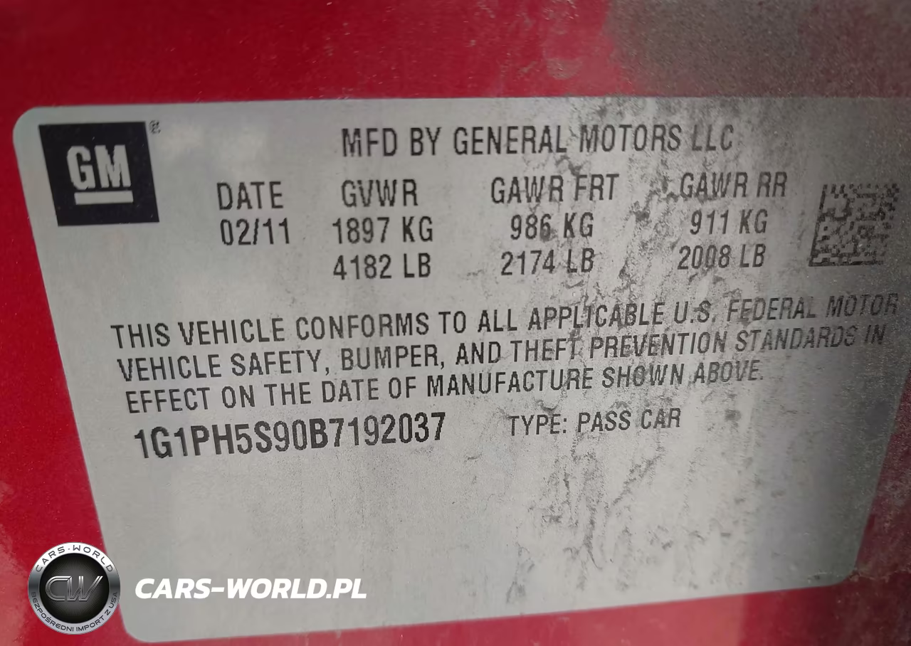 2011 Chevrolet Cruze Ltz VIN:1G1PH5S90B7192037 - 9
