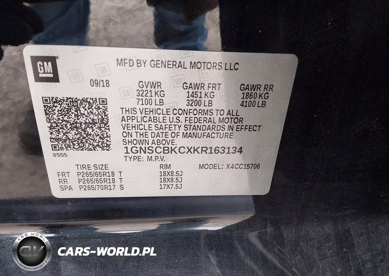 2019 Chevrolet Tahoe Lt VIN:1GNSCBKCXKR163134 - 9