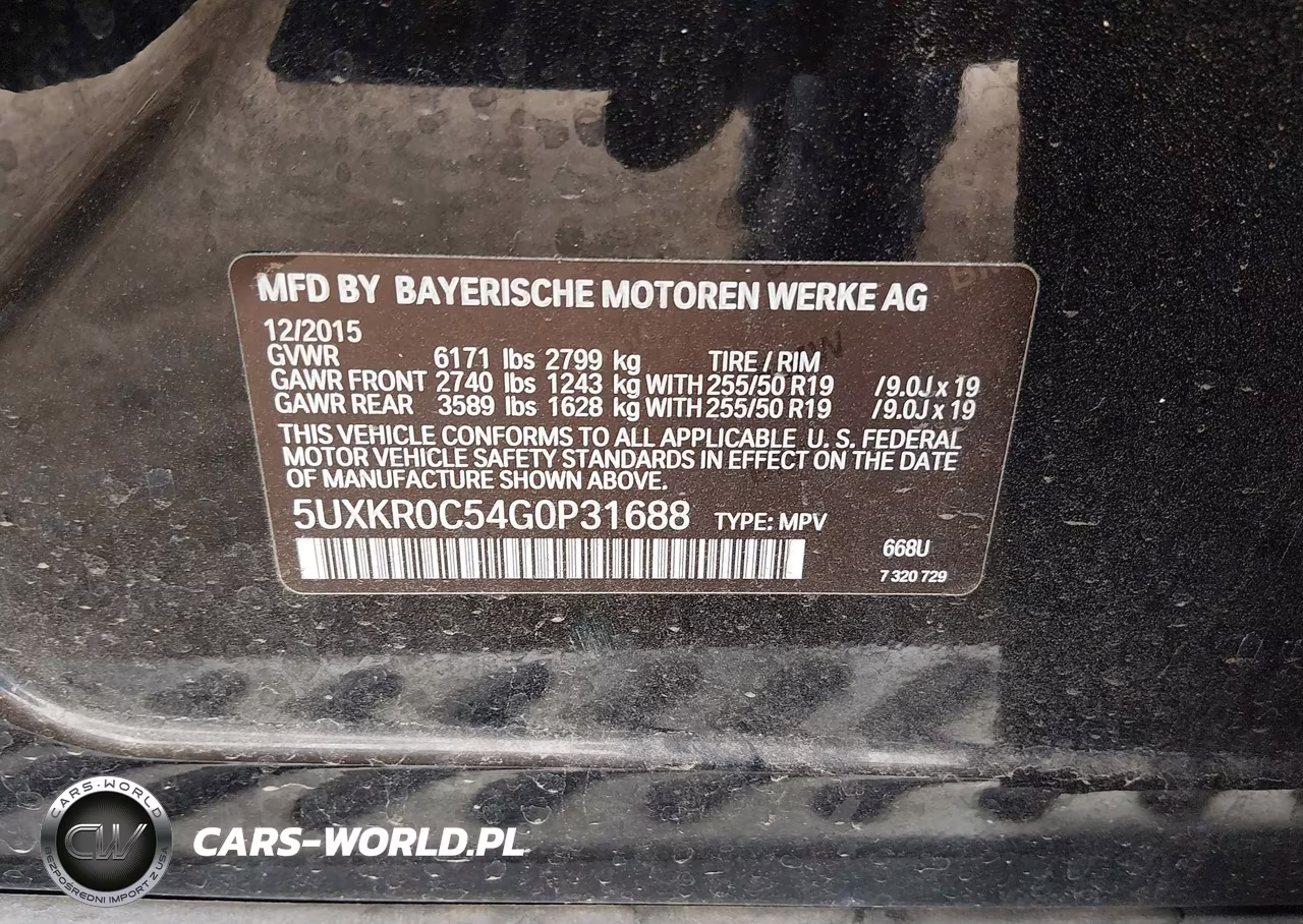 2016 BMW X5 xDrive35I VIN:5UXKR0C54G0P31688 - 9