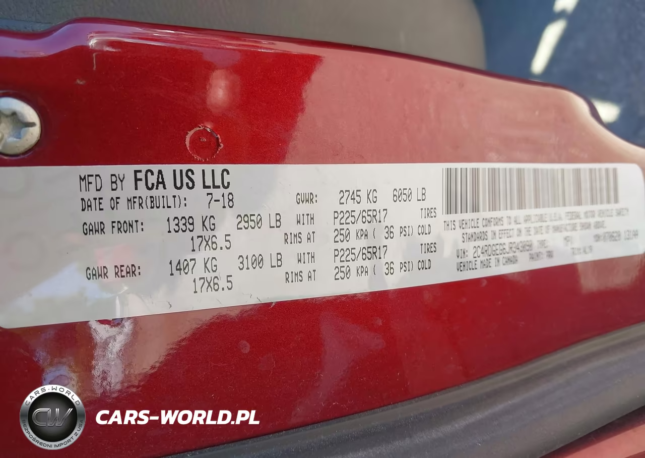 2018 Dodge Grand Caravan Gt VIN:2C4RDGEG6JR343090 - 9