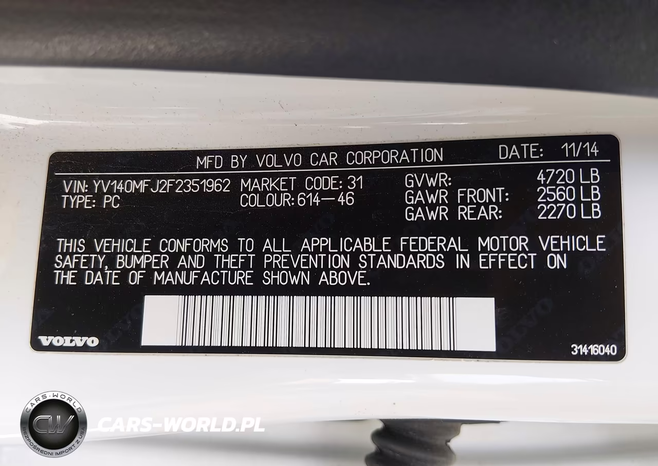 2015 Volvo S60 T5 VIN:YV140MFJ2F2351962 - 9