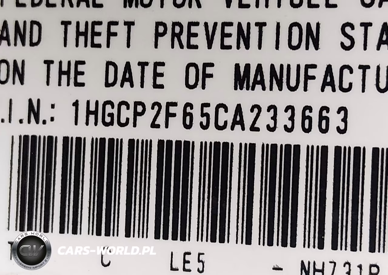 2012 Honda Accord 2.4 Se VIN:1HGCP2F65CA233663 - 9