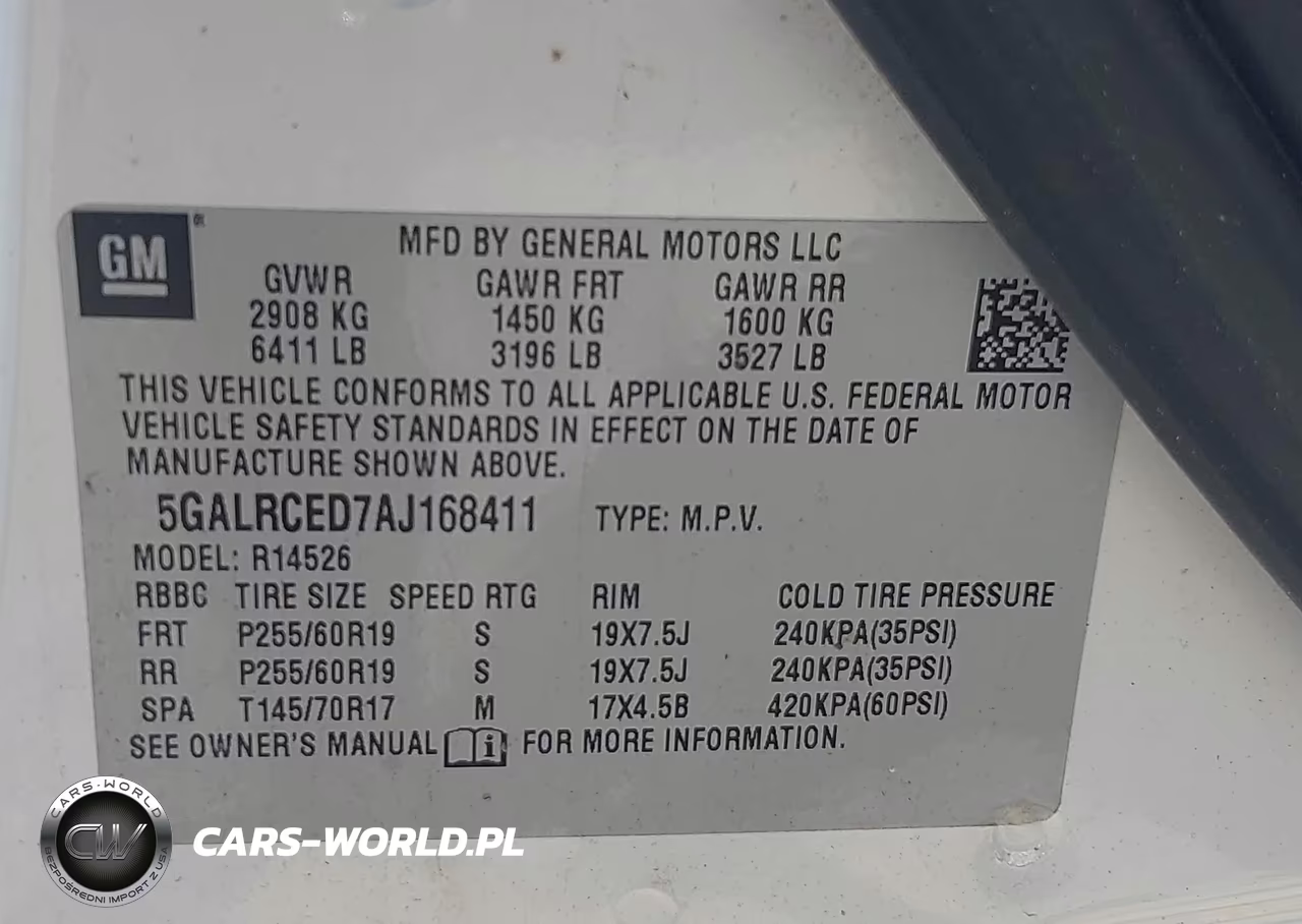 2010 Buick Enclave 2Xl VIN:5GALRCED7AJ168411 - 9