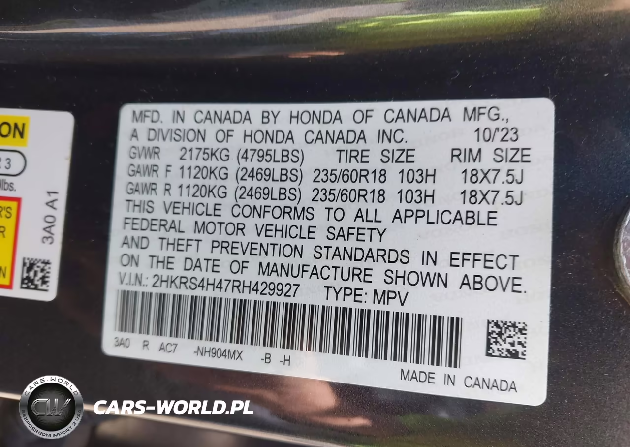 2024 Honda Cr-V Ex Awd VIN:2HKRS4H47RH429927 - 9