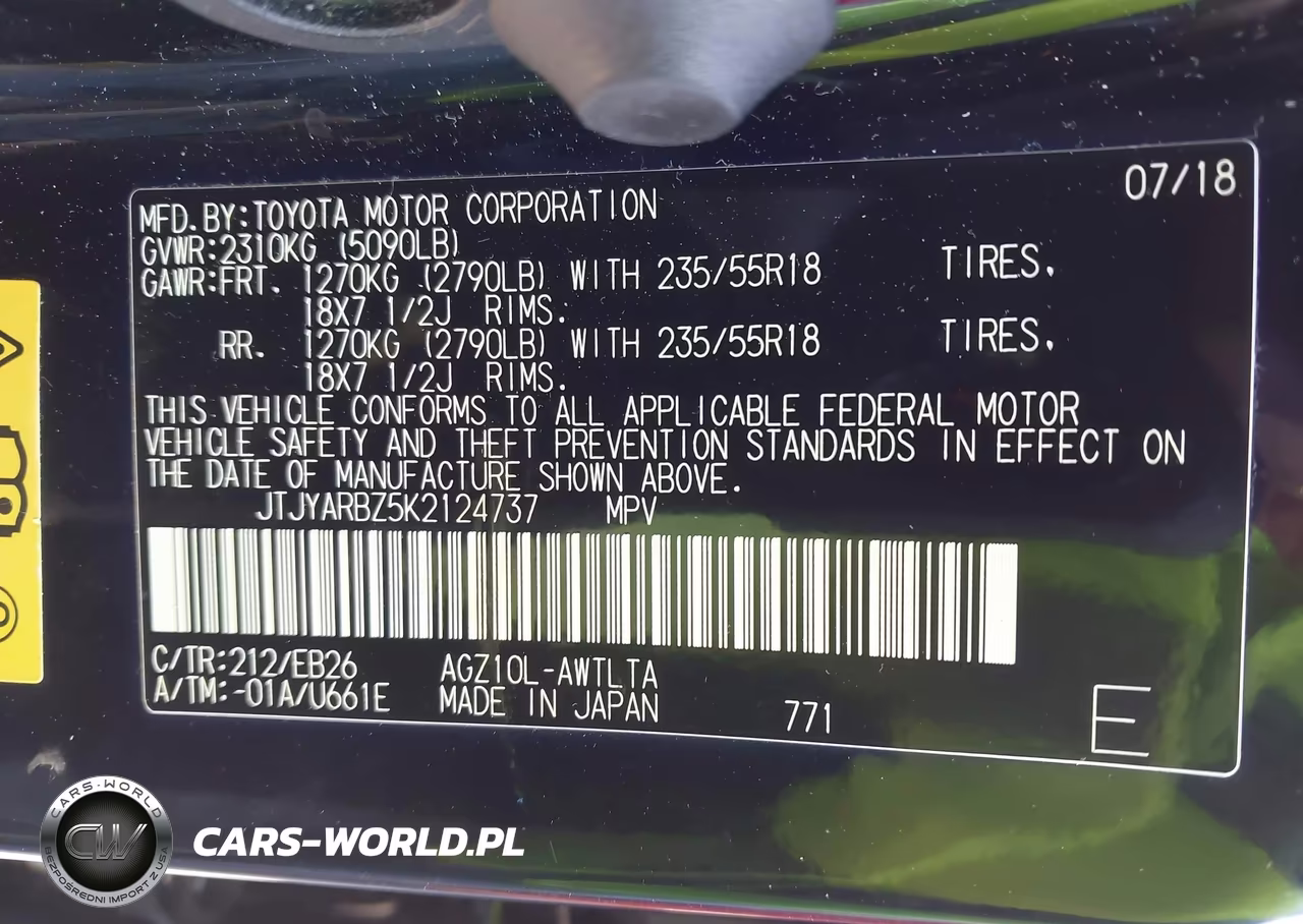 2019 Lexus Nx 300 F Sport VIN:JTJYARBZ5K2124737 - 9