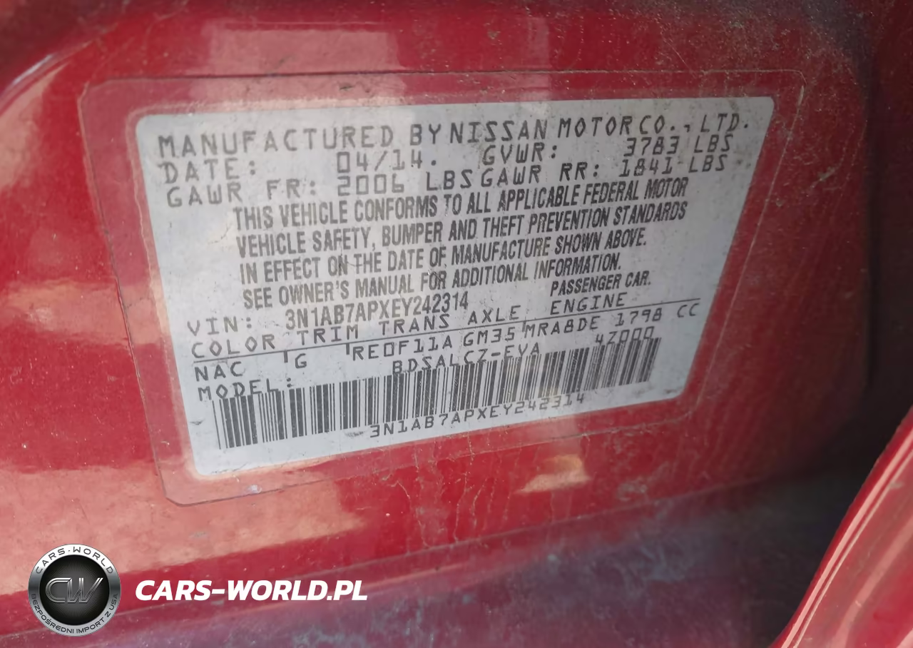 2014 Nissan Sentra S VIN:3N1AB7APXEY242314 - 9