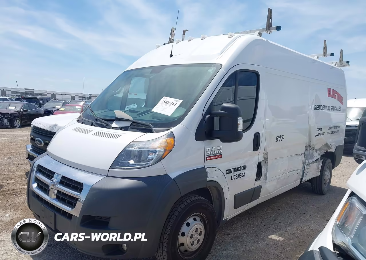 2017 Ram Promaster 2500 High Roof 159 Wb VIN:3C6TRVDG0HE545651 - 2