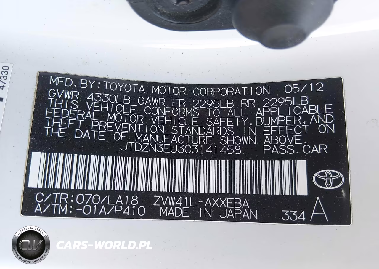 2012 Toyota Prius V Five VIN:JTDZN3EU3C3141458 - 9