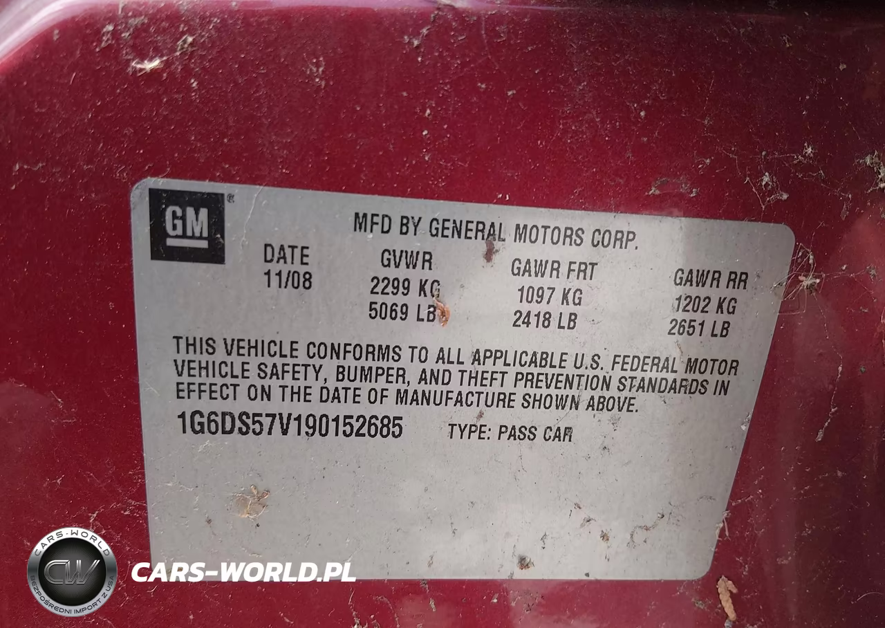 2009 Cadillac Cts Standard VIN:1G6DS57V190152685 - 9
