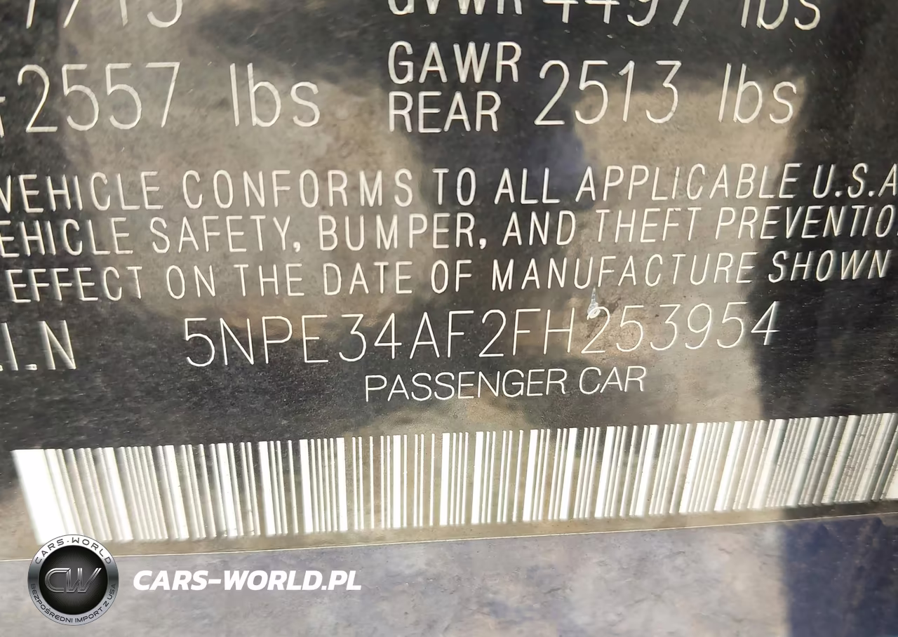 2015 Hyundai Sonata Sport VIN:5NPE34AF2FH253954 - 9
