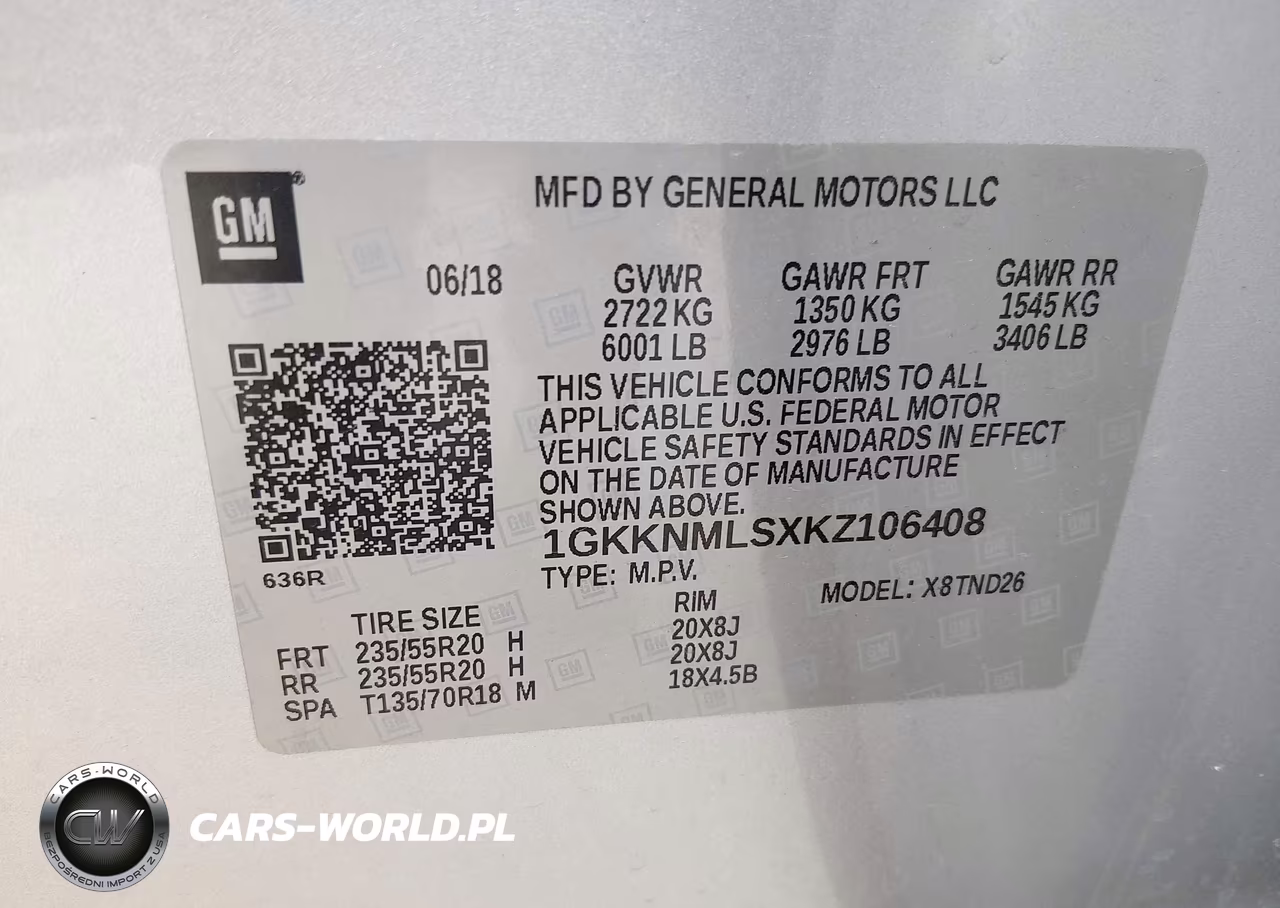 2019 GMC Acadia Slt-1 VIN:1GKKNMLSXKZ106408 - 9