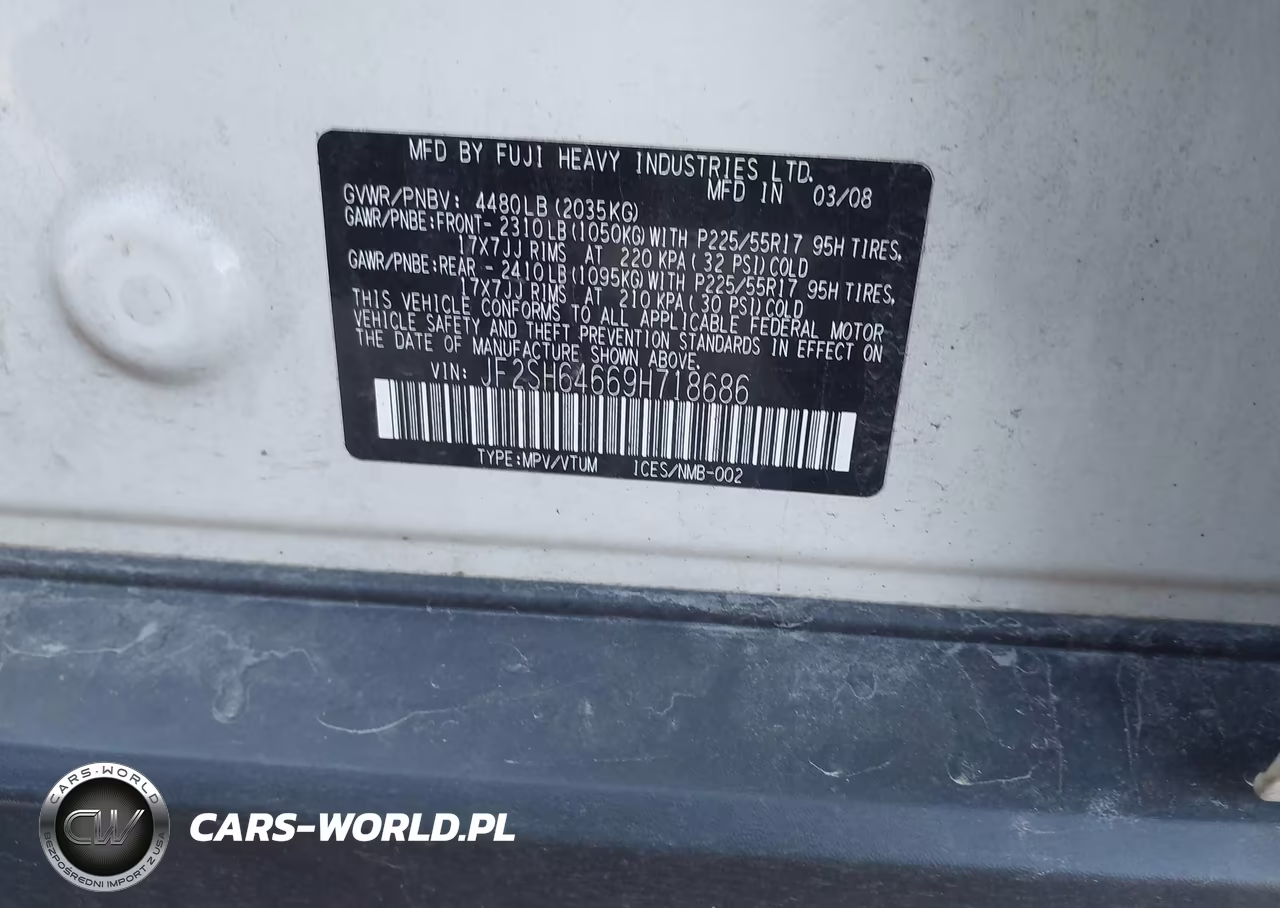 2009 Subaru Forester 2.5X Limited VIN:JF2SH64669H718686 - 9