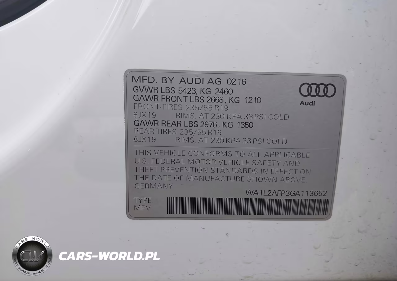 2016 Audi Q5 2.0T Premium VIN:WA1L2AFP3GA113652 - 9