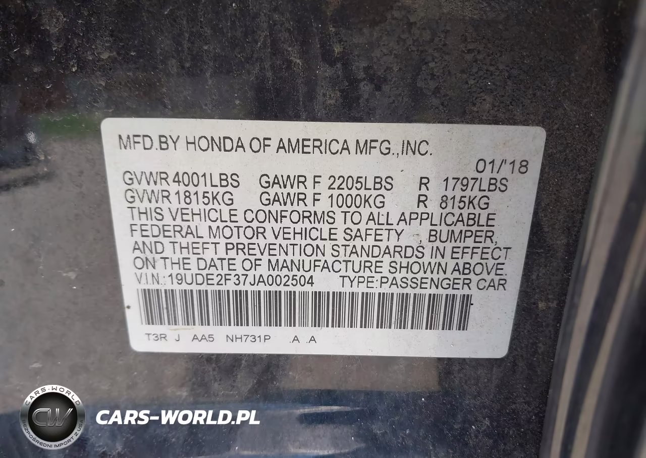 2018 Acura Ilx Acurawatch Plus Package VIN:19UDE2F37JA002504 - 9