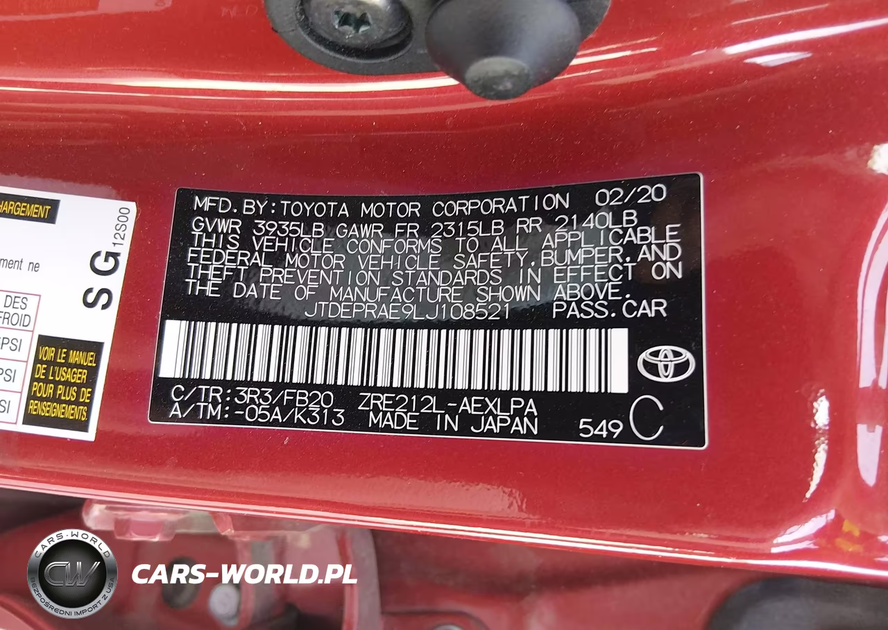 2020 Toyota Corolla Le VIN:JTDEPRAE9LJ108521 - 9