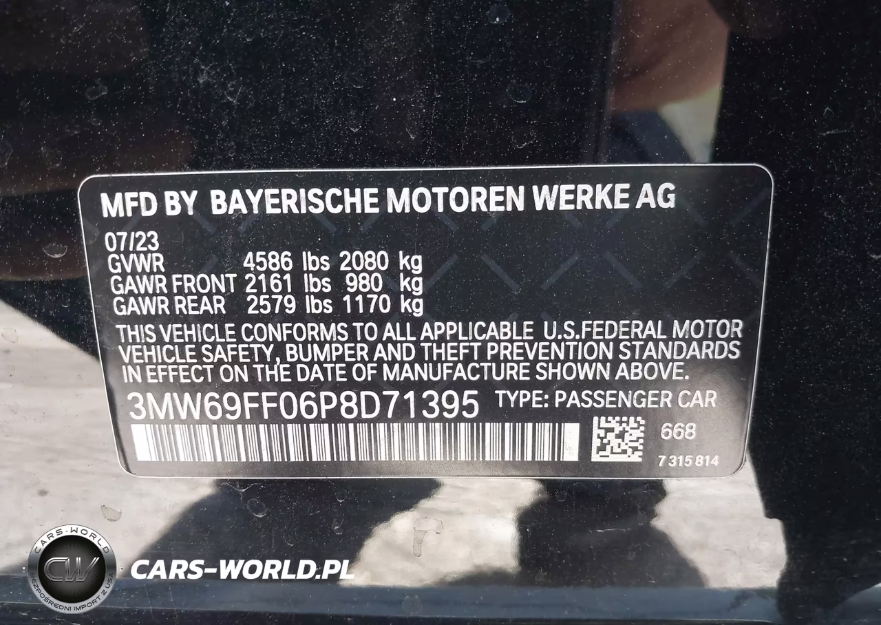 2023 BMW 330I VIN:3MW69FF06P8D71395 - 9