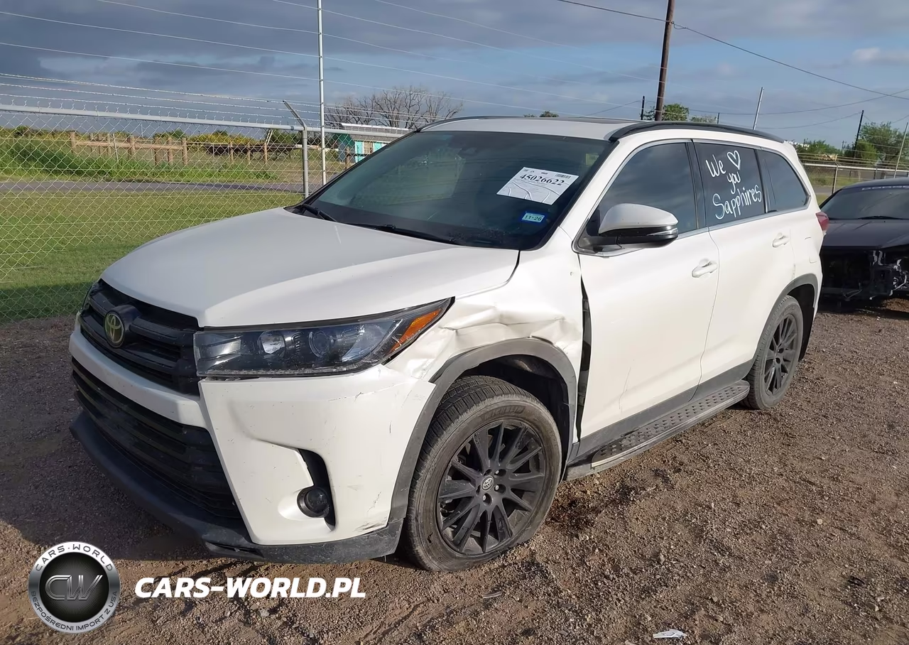 2019 Toyota Highlander Se VIN:5TDKZRFH7KS302420 - 2
