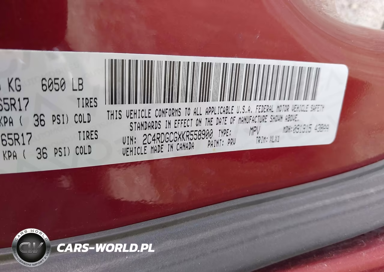 2019 Dodge Grand Caravan Sxt VIN:2C4RDGCGXKR558900 - 9