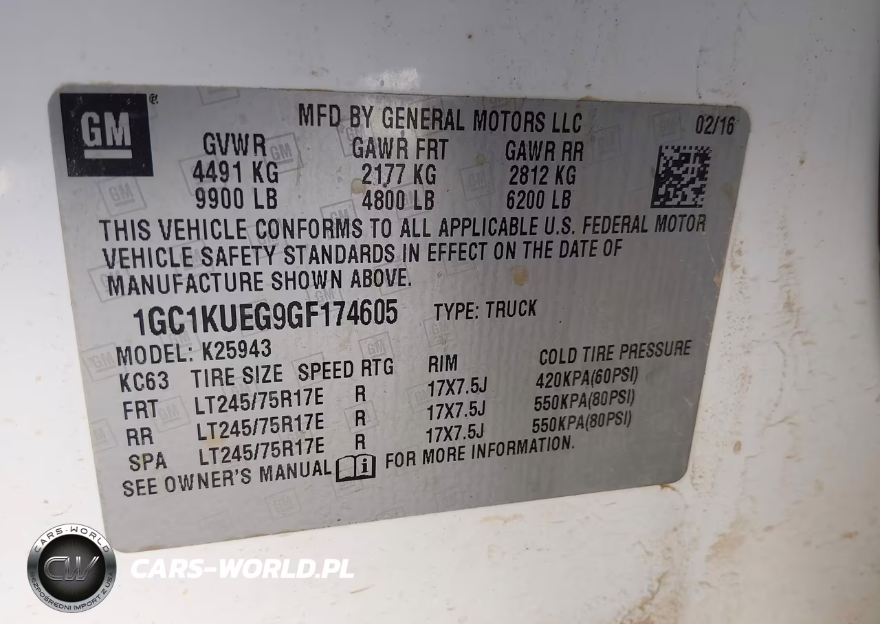 2016 Chevrolet Silverado 2500Hd Wt VIN:1GC1KUEG9GF174605 - 9