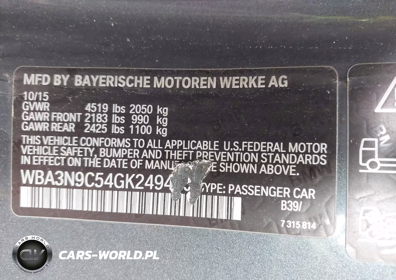 2016 BMW 428I xDrive VIN:WBA3N9C54GK249455 - 9