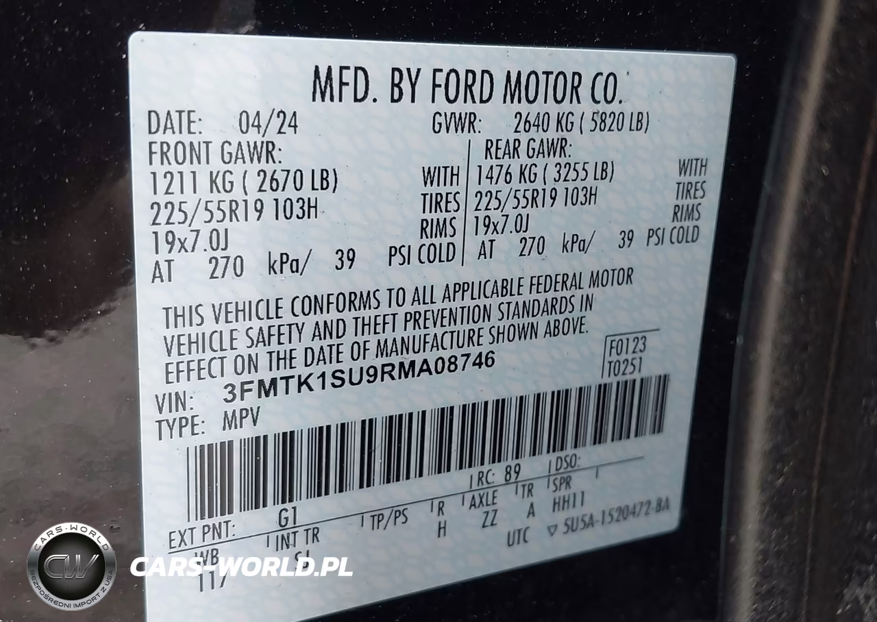 2024 Ford Mustang Mach-E Select VIN:3FMTK1SU9RMA08746 - 9