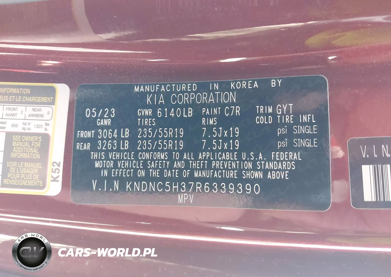 2024 Kia Carnival Mpv Ex VIN:KNDNC5H37R6339390 - 9