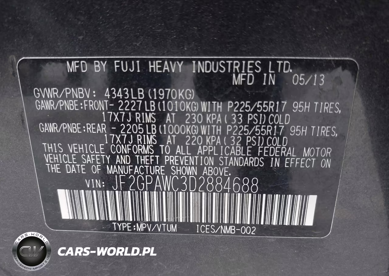 2013 Subaru Xv Crosstrek 2.0I Premium VIN:JF2GPAWC3D2884688 - 9