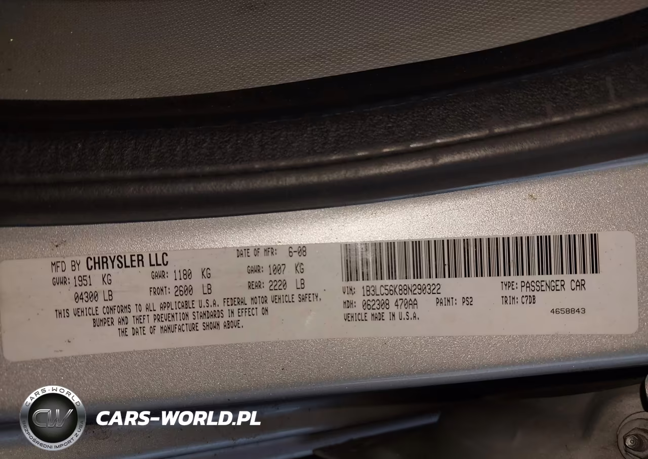 2008 Dodge Avenger Sxt VIN:1B3LC56K88N290322 - 9