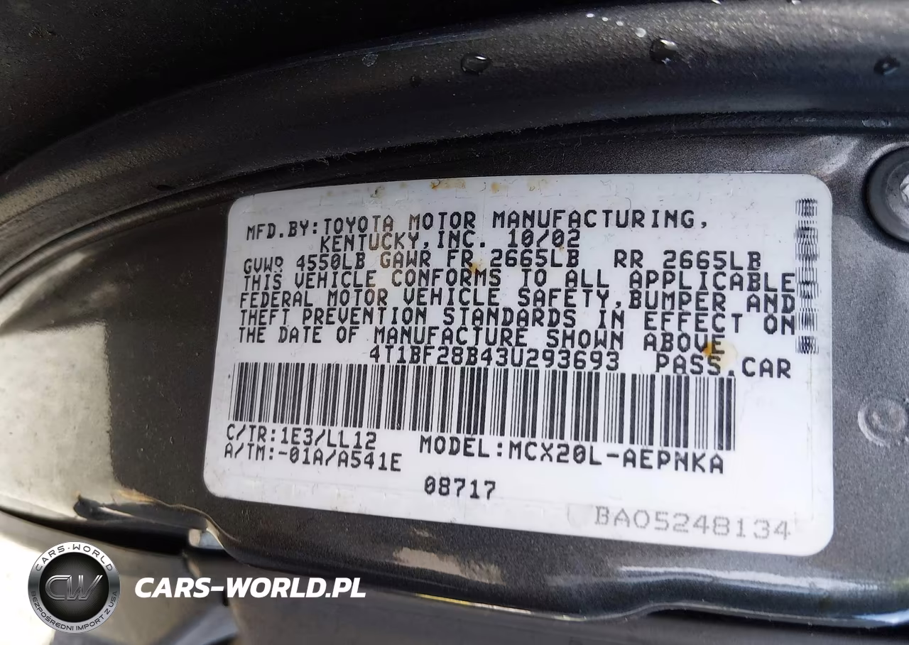 2003 Toyota Avalon Xl VIN:4T1BF28B43U293693 - 9