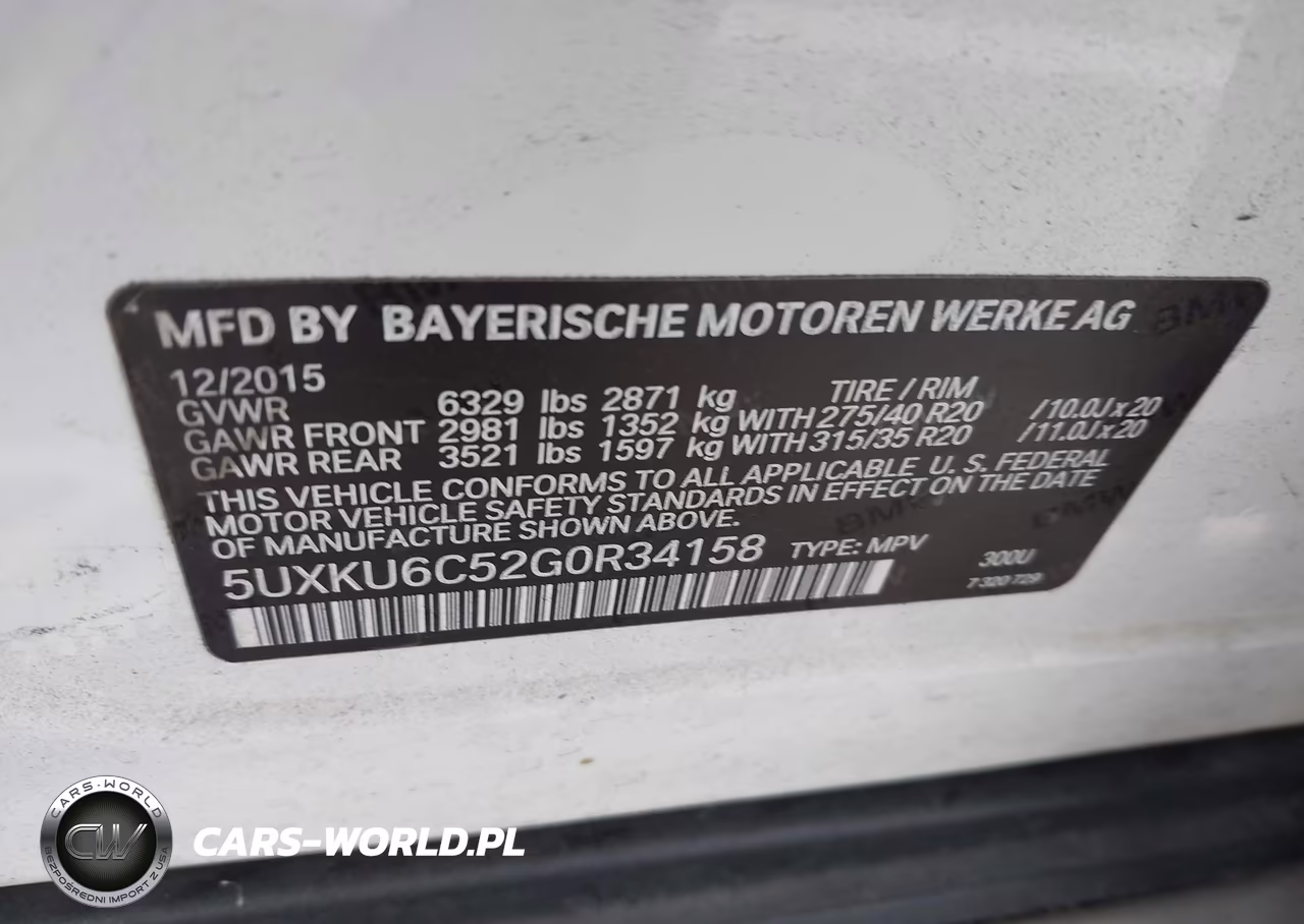 2016 BMW X6 xDrive50I VIN:5UXKU6C52G0R34158 - 9