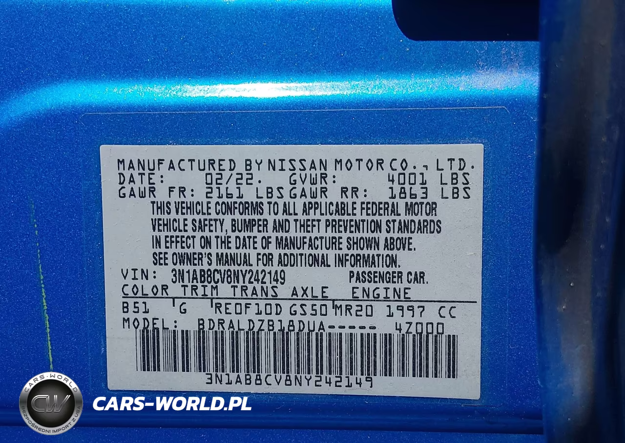 2022 Nissan Sentra Sv Xtronic Cvt VIN:3N1AB8CV8NY242149 - 9