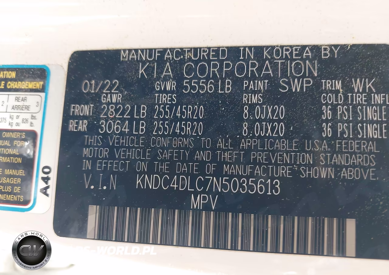 2022 Kia Ev6 Gt-Line VIN:KNDC4DLC7N5035613 - 9