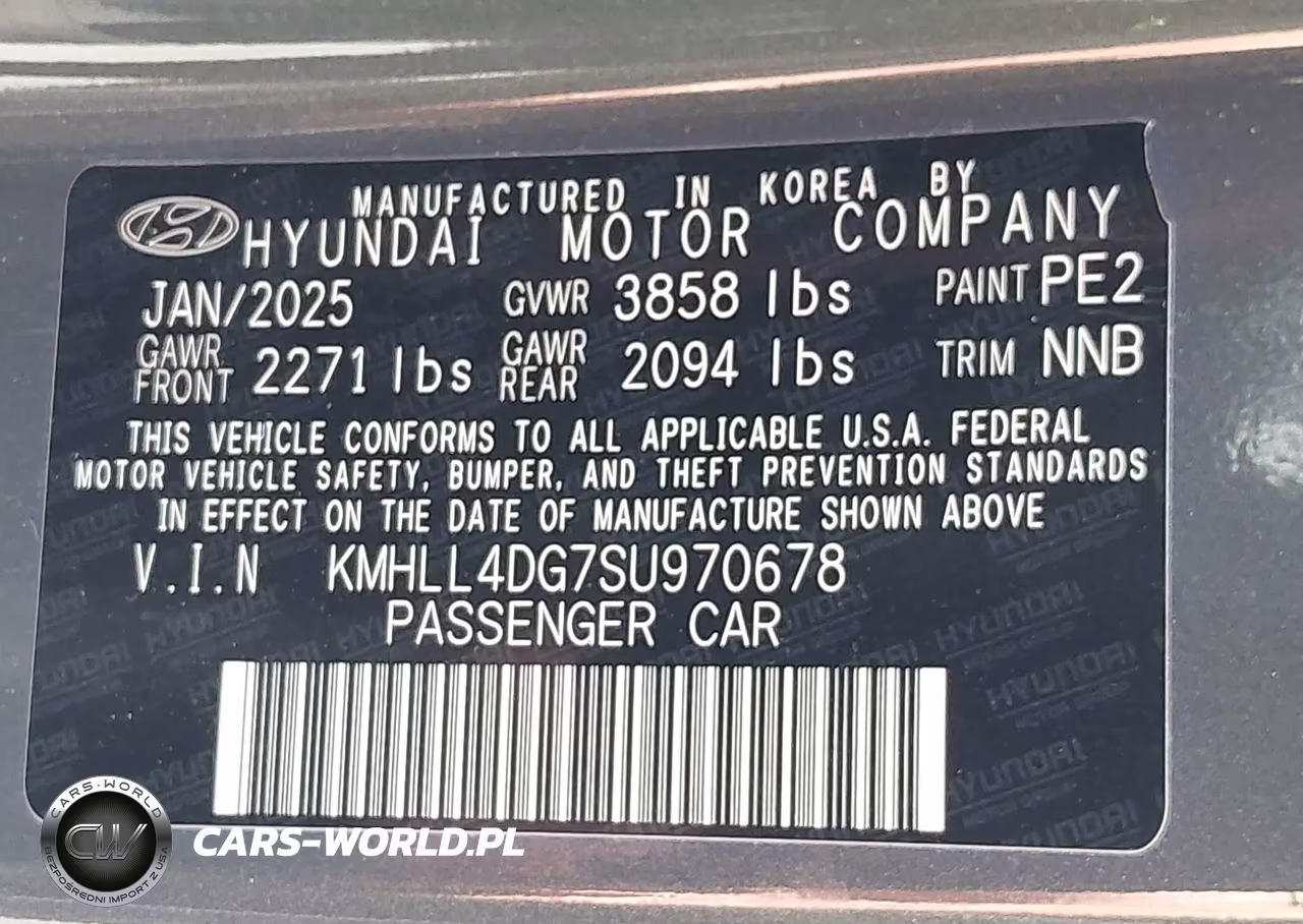 2025 Hyundai Elantra Se VIN:KMHLL4DG7SU970678 - 9