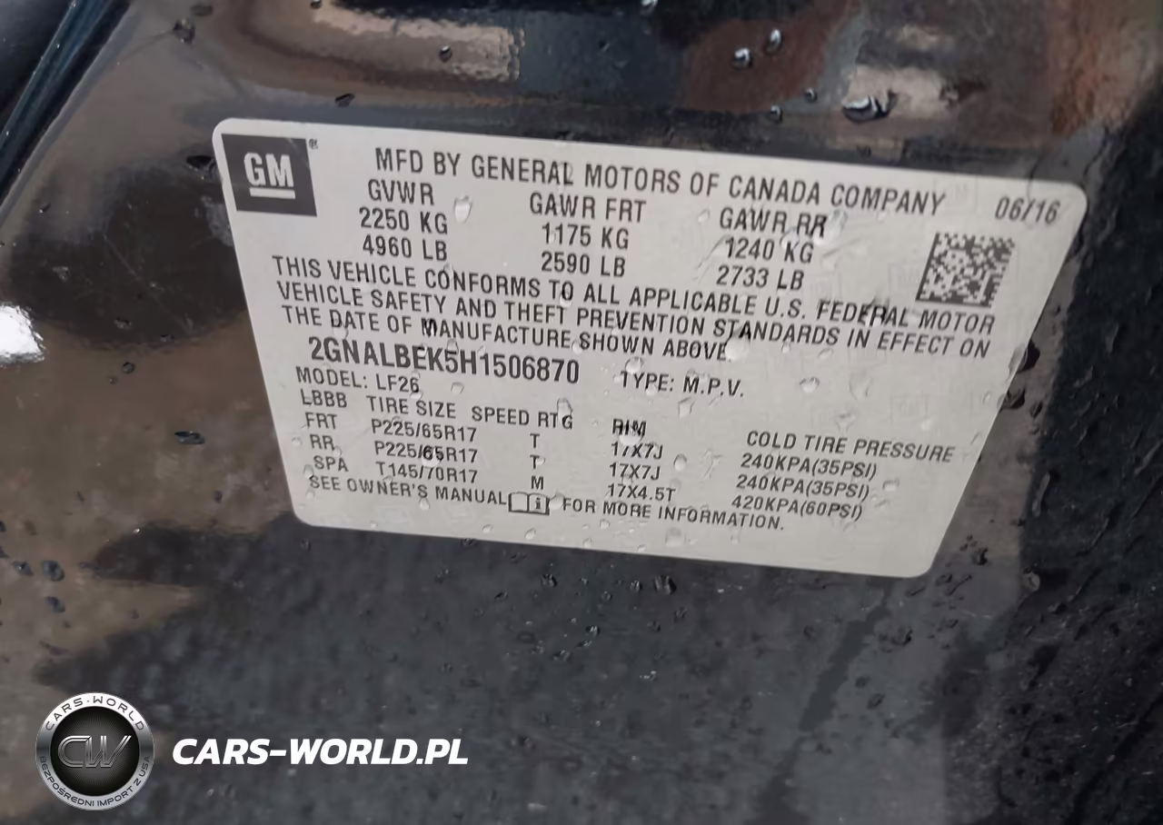 2017 Chevrolet Equinox Ls VIN:2GNALBEK5H1506870 - 9