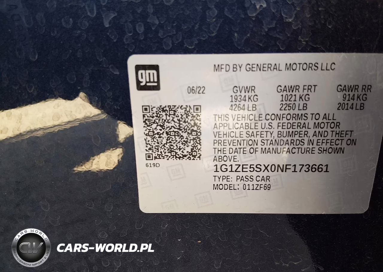 2022 Chevrolet Malibu Fwd Premier VIN:1G1ZE5SX0NF173661 - 9