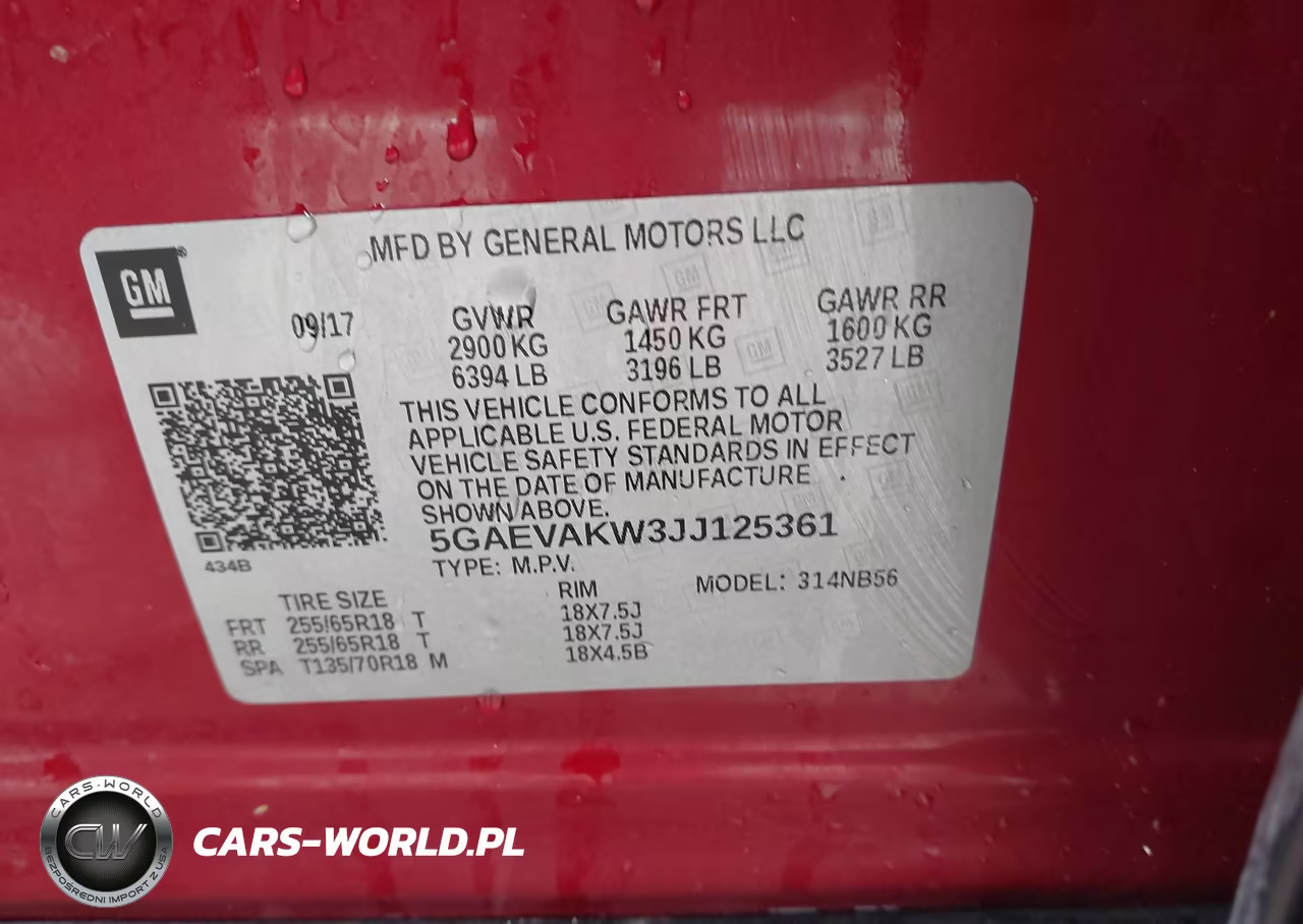 2018 Buick Enclave Essence VIN:5GAEVAKW3JJ125361 - 9