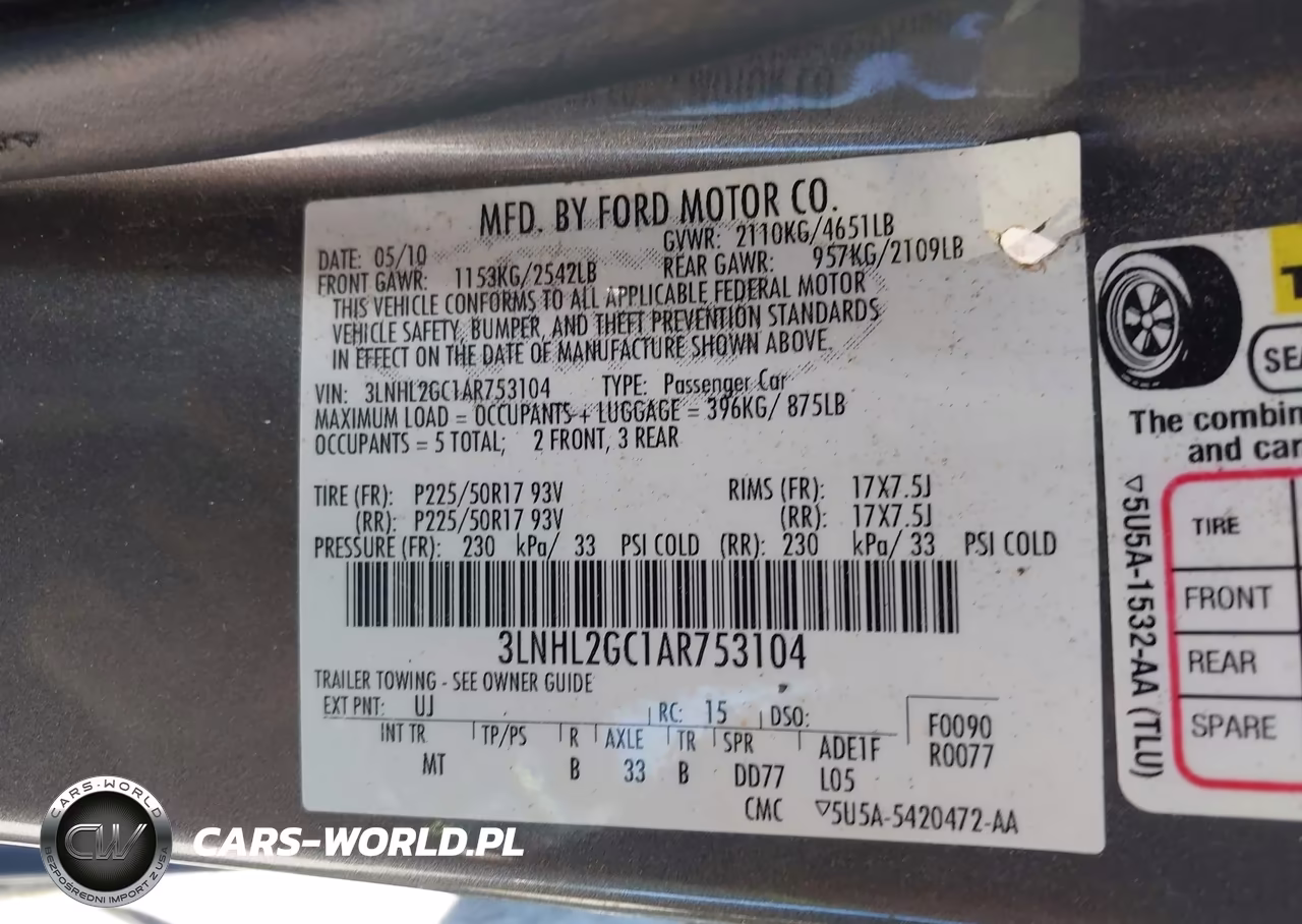 2010 Lincoln Mkz VIN:3LNHL2GC1AR753104 - 9