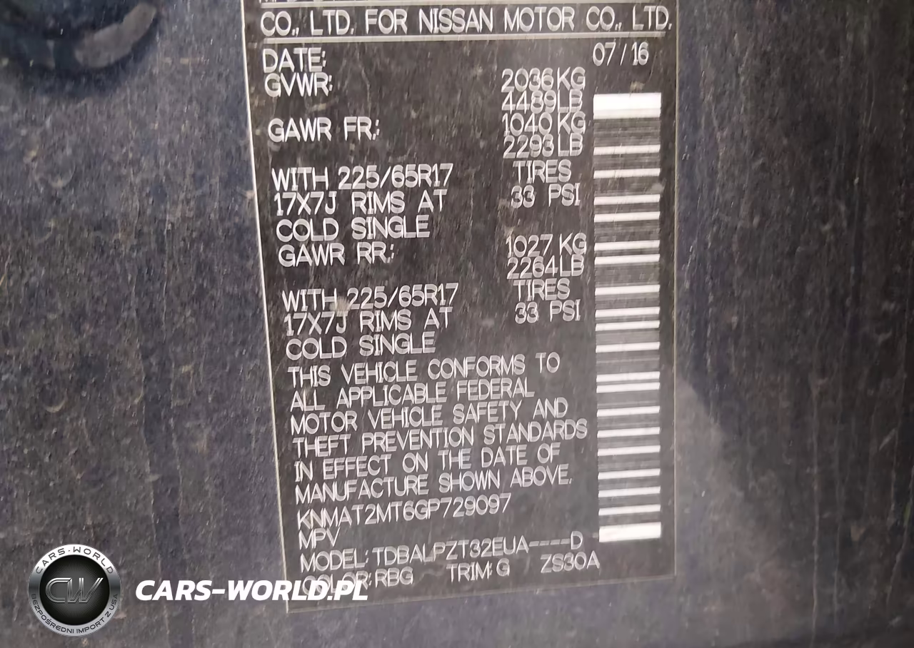 2016 Nissan Rogue S VIN:KNMAT2MT6GP729097 - 9