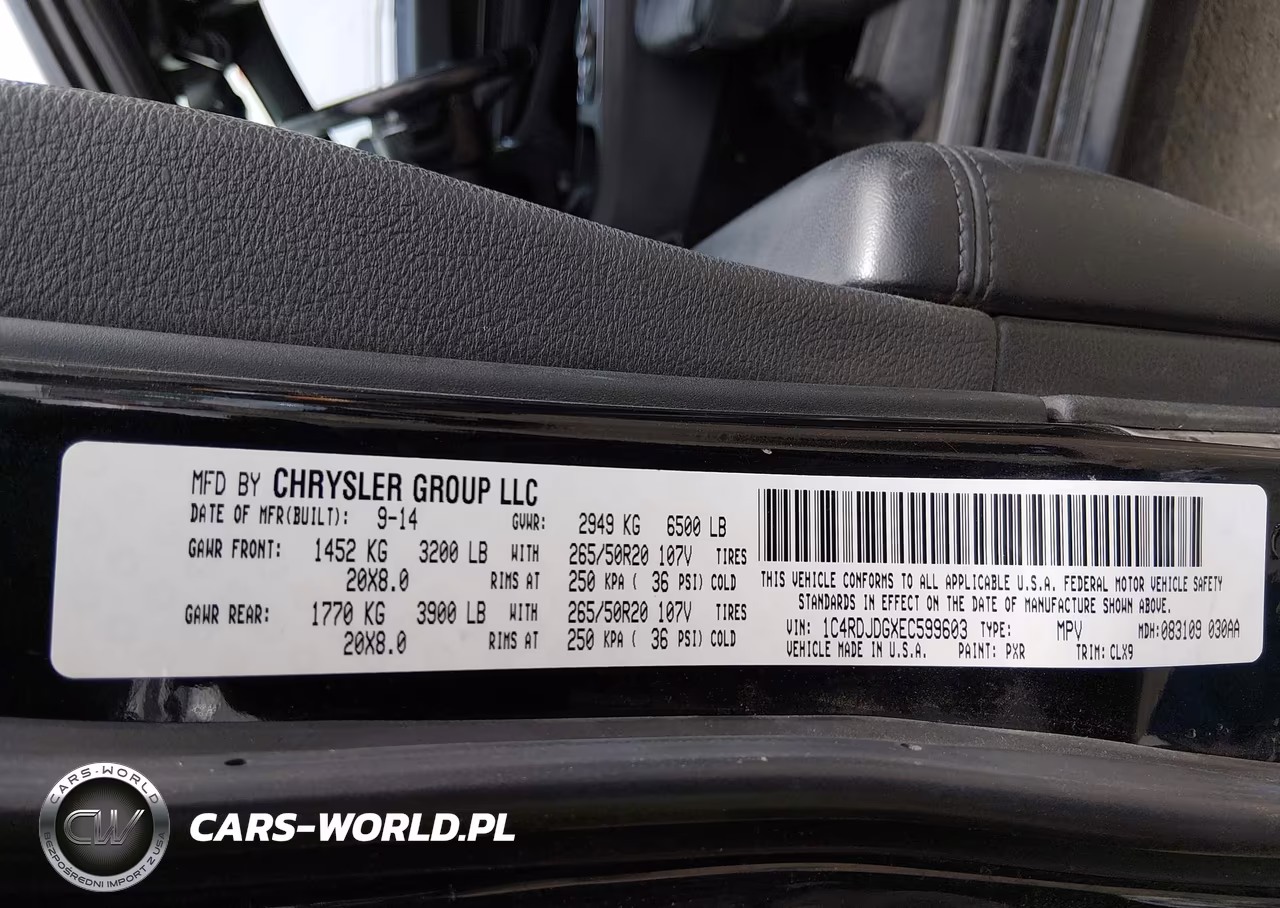 2014 Dodge Durango Limited VIN:1C4RDJDGXEC599603 - 9