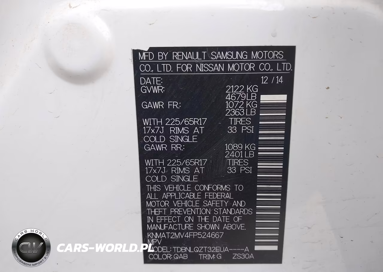 2015 Nissan Rogue Sv VIN:KNMAT2MV4FP524667 - 9