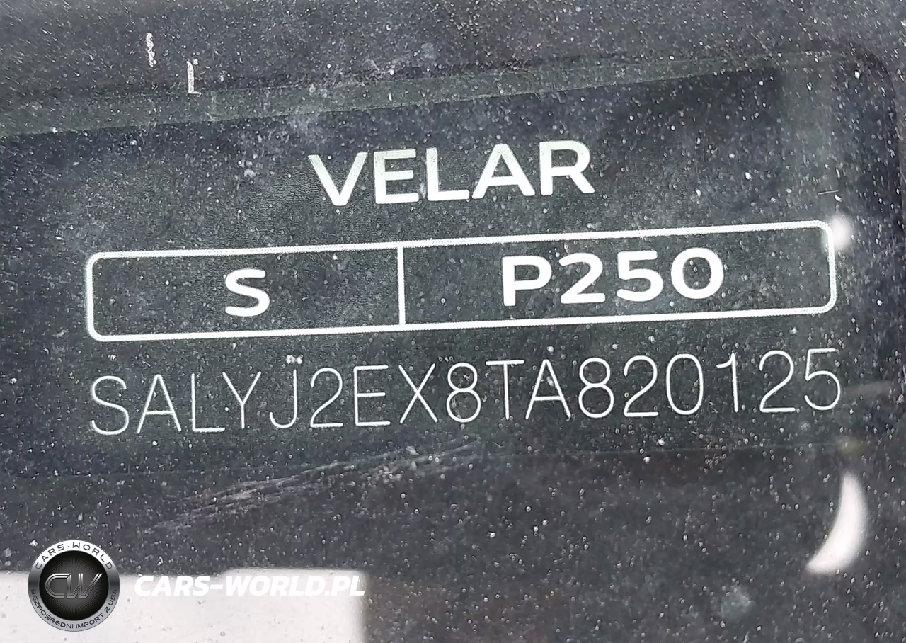 2026 Land Rover Range Rover Velar P250 S VIN:SALYJ2EX8TA820125 - 9