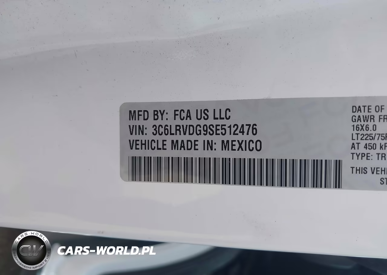 2025 Ram Promaster 2500 Tradesman High Roof 159 Wb W-Pass Seat VIN:3C6LRVDG9SE512476 - 9