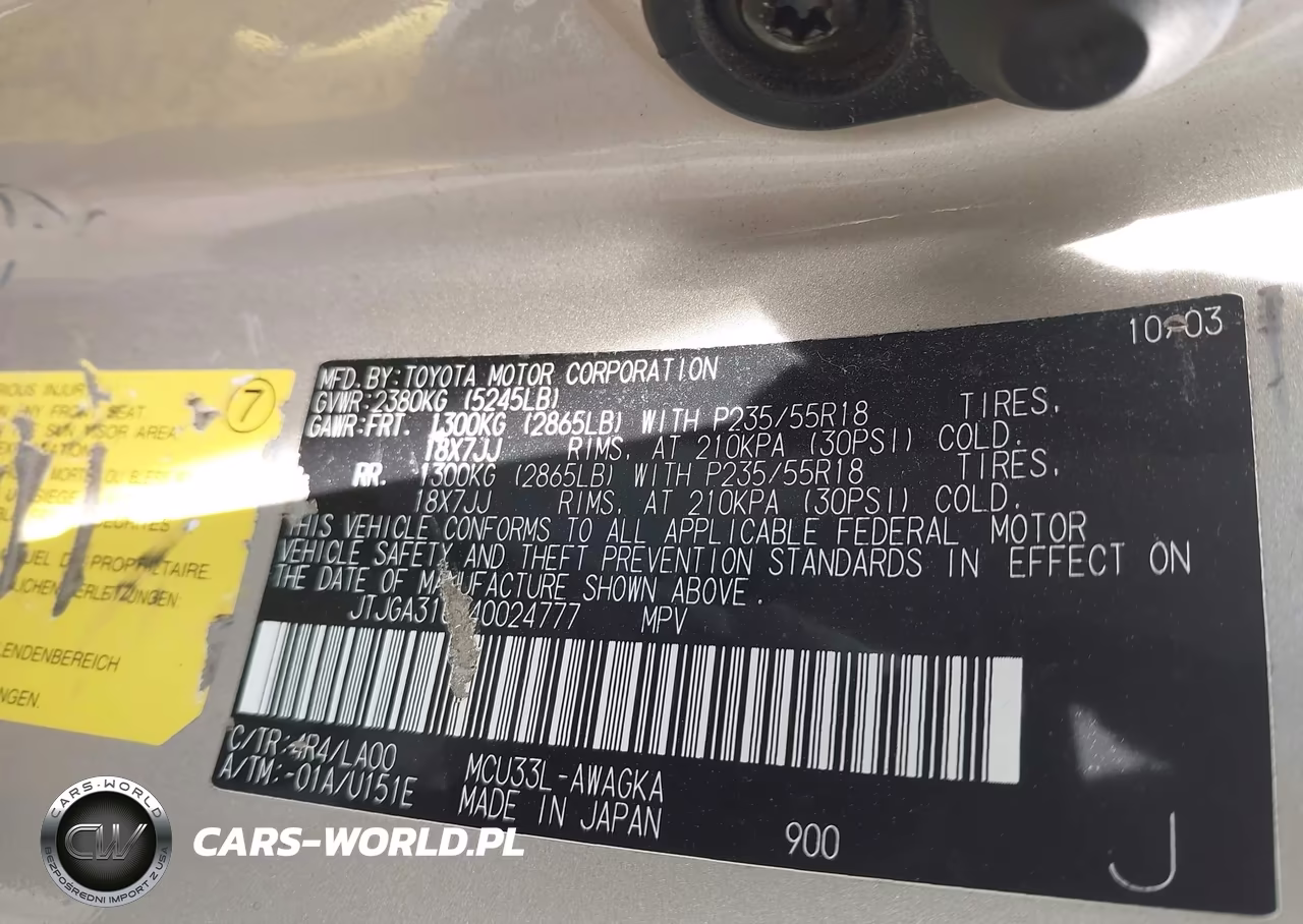 2004 Lexus Rx 330 VIN:JTJGA31U340024777 - 9