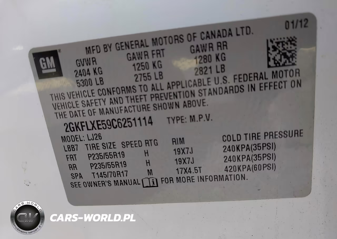 2012 GMC Terrain Slt-2 VIN:2GKFLXE59C6251114 - 9