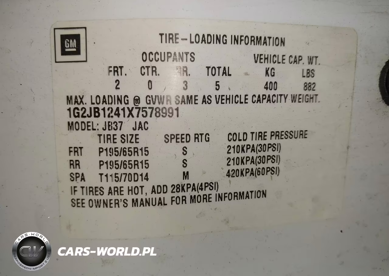 1999 Pontiac Sunfire Se VIN:1G2JB1241X7578991 - 9