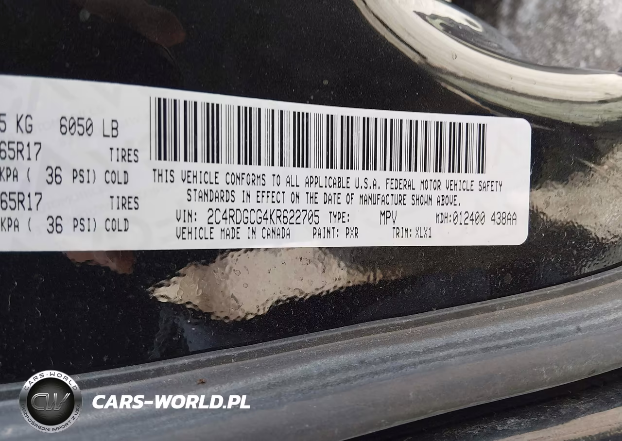 2019 Dodge Grand Caravan Sxt VIN:2C4RDGCG4KR622705 - 9