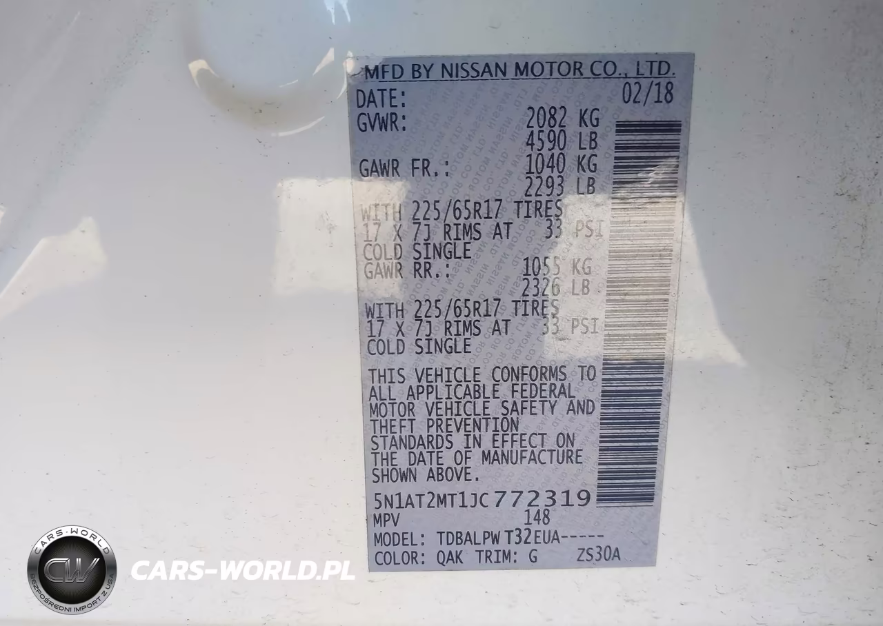 2018 Nissan Rogue S VIN:5N1AT2MT1JC772319 - 9