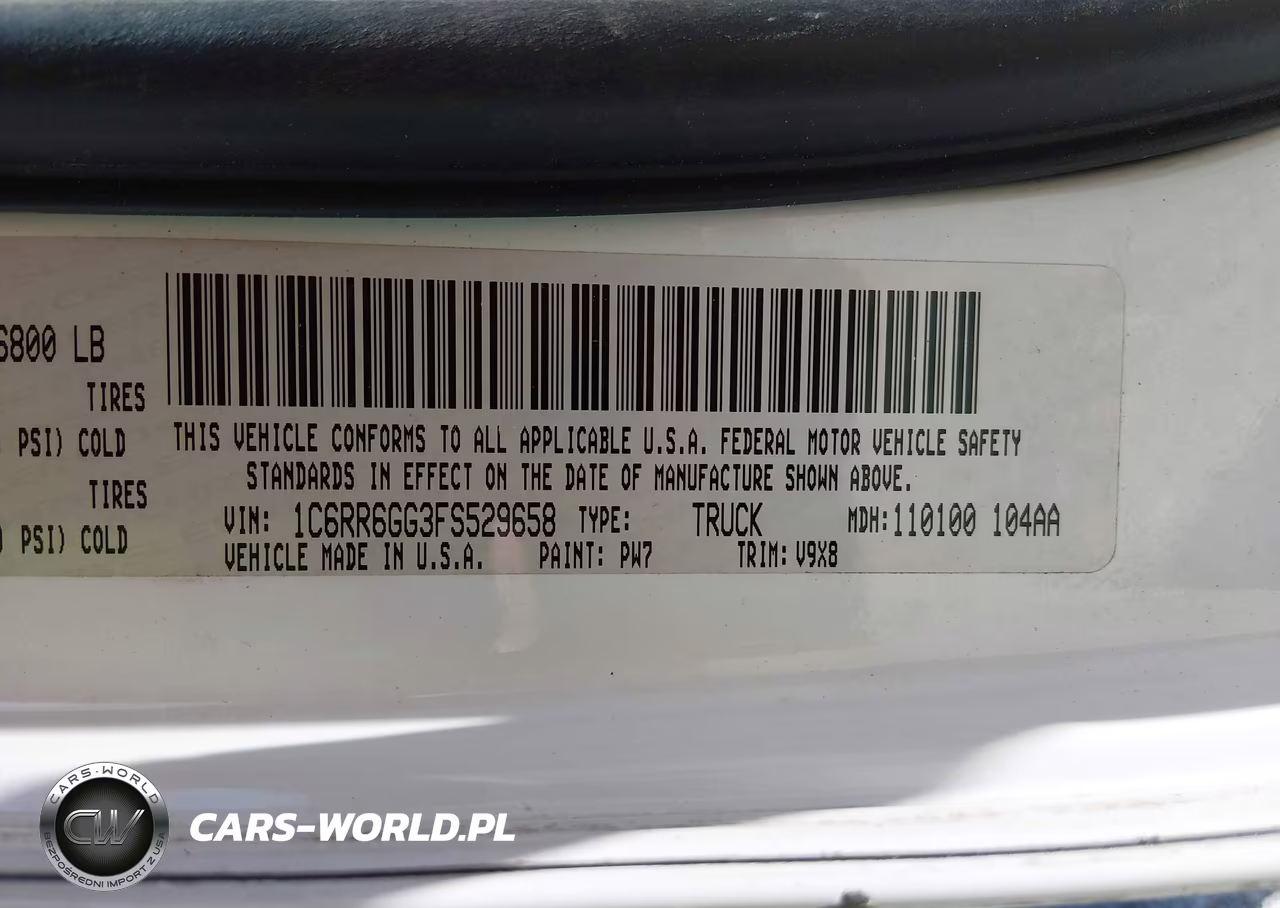 2015 Ram 1500 Slt VIN:1C6RR6GG3FS529658 - 9