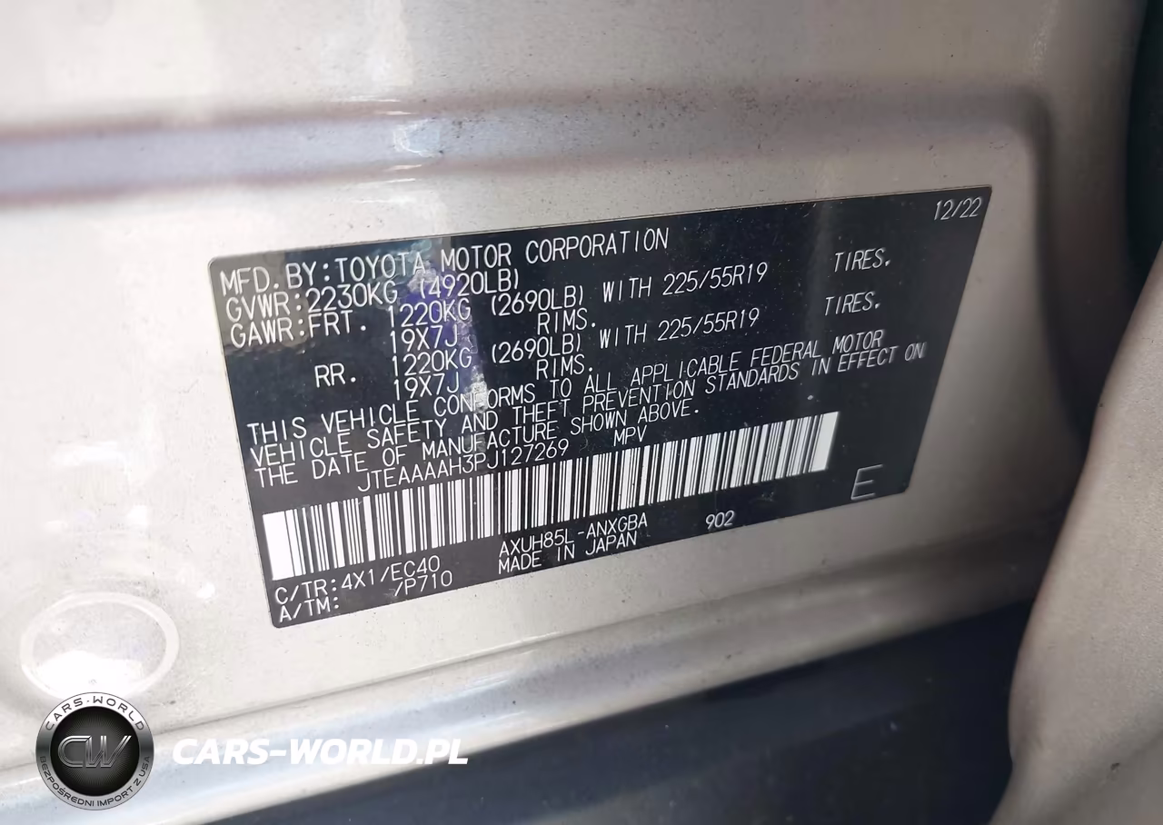 2023 Toyota Venza Xle VIN:JTEAAAAH3PJ127269 - 9