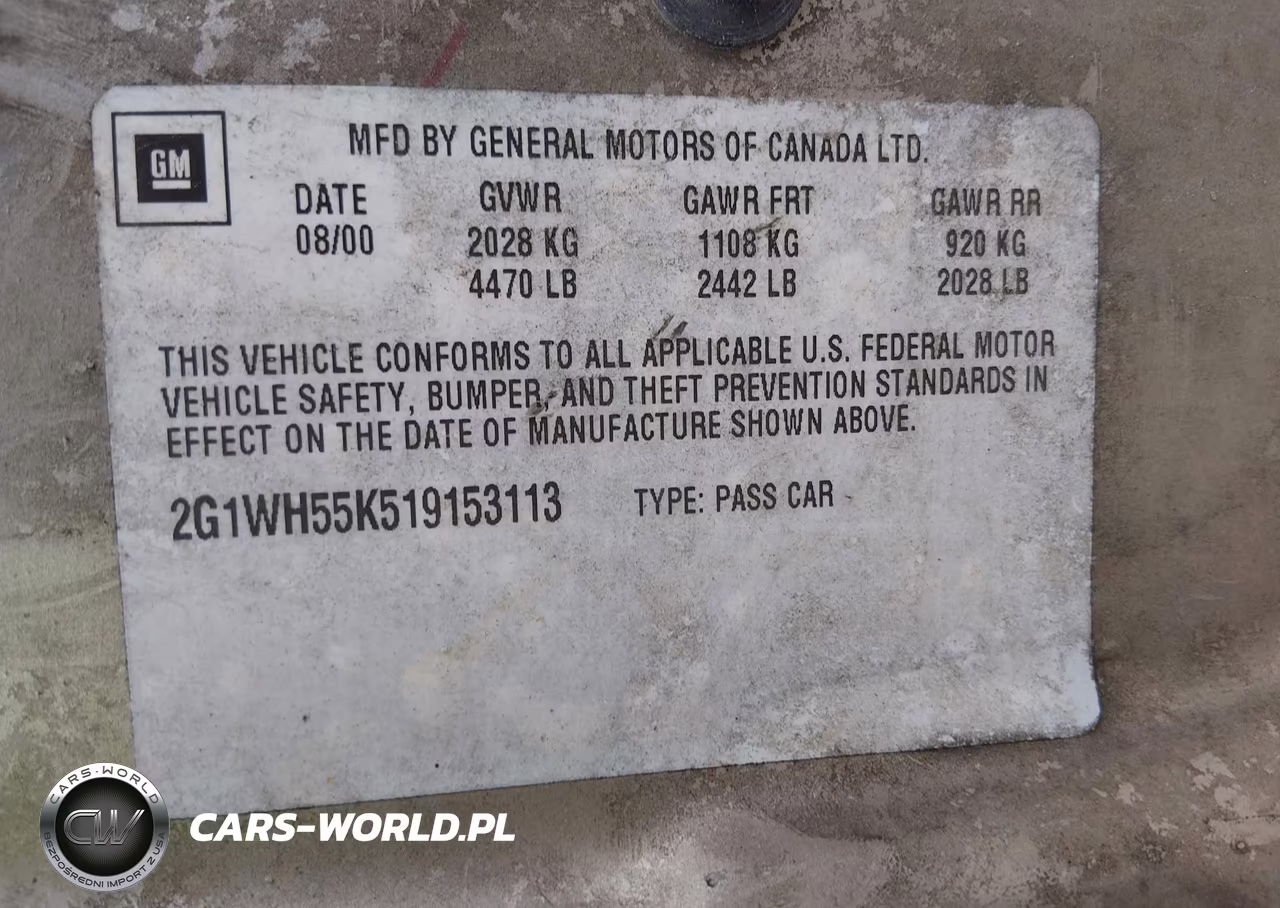 2001 Chevrolet Impala Ls VIN:2G1WH55K519153113 - 9